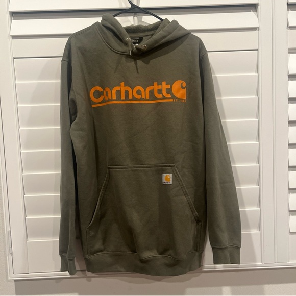 Carhartt Other - Men's Carhartt Rain Defender Loose Fit Logo Graphic Hoodie  Medium